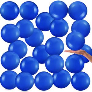 Yinder 24 Pieces Inflatable Beach Ball 6 Inches Pool Floating Ball Under the Sea Party Decorations Bubble Ocean Summer Pool Toys Party Supplies(Blue)