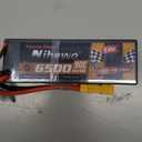 4S Lipo Battery 14.8V Lipo Battery 6500mAh 90C Hard Case with TX Plug + EC5 Adapter Compatible with 1/5 1/6 1/7 1/8 RC Car Truck Vehicles Truggy Buggy Boat Airplane Models