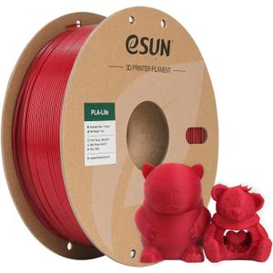 eSUN PLA Filament, Red 3D PrintingFilament 1.75mm Dimensional Accuracy +/- 0.03mm, 1kg Carboard Spool (2.2lbs) 3D Printer Filament, Fire Engine Red