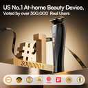 INIA 3-in-1 Red Light Therapy for Face and Neck Beauty Device for Puffiness & Skin Firming Skincare Tool (Black)