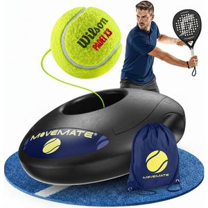 MOVEMATE Wilson® Tennis Padel Training Device with Ball | Innovative Leisure Equipment for Outdoor Play and Training in the Garden