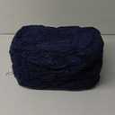 HIGOGOGO Round Stuffed Pouf Ottoman, Corduroy Poufs with Foam Chunk Filling, Furry and Fluffy Pouf Foot Stool Storage Ottoman, 20 X 15 Floor Poufs Foot Rest for Living Room, Navy