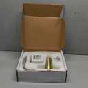 Charmingwater Touchless Bathroom Sink Faucet, Motion Automatic Sensor Faucet with Hole Cover Plate, Brushed Gold