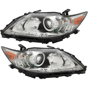 Silscvtt Headlights Assembly Replacement for Lexus ES300h ES350 2013-2015 HID/Xenon Headlamp Driver and Passenger Side