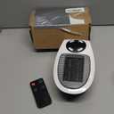 GiveBest Programmable Space Heater with LED Display, Remote Wall Outlet Electric Heater with Thermostat and Timer for Home Office Bathroom Indoor Use, Small Plug in 450 Watt Heater, ETL Listed