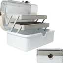 LIV & LUCA 13 in 3 Tier Storage for Kids Hair Accessories Organizer, Makeup Case, Craft/Sewing Supplies Storage, Portable Multi-purpose Organizer with Handle, Tackle Box for First Aid Medicine