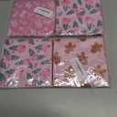 2 x 40Pcs Christmas Napkins,Christmas Party Supplies Pink Xmas Paper Napkins Funny Party Napkins for Winter Xmas Holiday Decorations