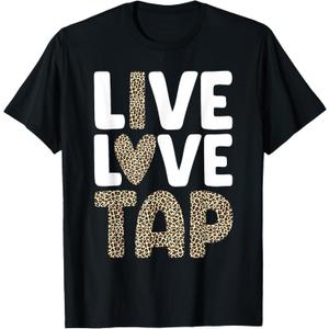 Funny Tap Dancing Art For Men Women Dancing Class Tap Dancer T-Shirt M