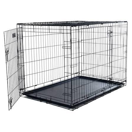 Black Metal Dog Cage DOGC-D01-36S | 37” X 25”