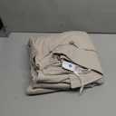 Bedsure Linen Duvet Cover Queen Size - Linen Cotton Blend Bedding Set, Soft & Cozy, 3 Pieces, 1 Duvet Cover 90x90 Inches and 2 Pillowcases, Light Khaki Color Cooling Bedding, Comforter Sold Separately