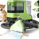 AAOBOSI Portable Carpet Cleaner Machine, 17Kpa Upholstery Steam Cleaner with Smart Voice Prompting, Self-cleaning, 4 Tools for Pets, Car, Couch and Stairs- C688, Green