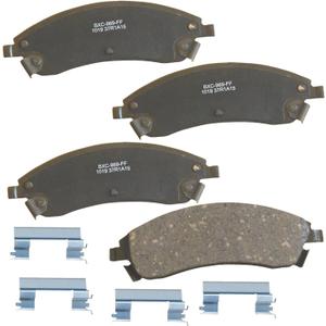 Bendix Premium SBC1019 Ceramic Front Brake Pads for Cadillac CTS 2007-2006, SRX 2009-2004, STS 2008-2005, Pontiac Bonneville 2005-2004
