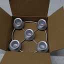 Advent Wreath Candle Holder, Christmas Candle Holder Advent Rings Candle Holder for Tapered Advent Candles, Advent Decorations for Christmas Advent Festival Home Party Church, Silver(No Candles)