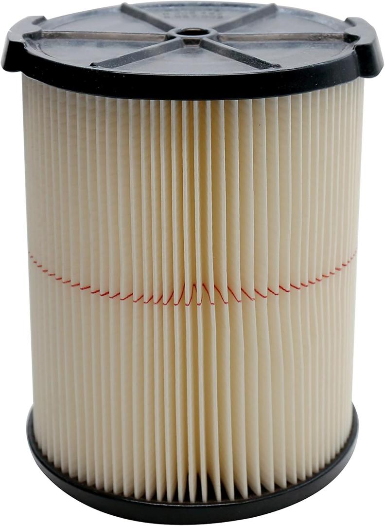 Replacement Cartridge Filter for Craftsman CMXZVBE38754 009-38754 Red Stripe General Purpose Wet Dry Vac Filter for 5 to 20 Gallon shop vacuums 1Pack