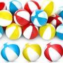 Soulchen 24 Pcs Beach Table Tennis Balls 40mm Summer Plastic Balls Bulk Novelty Fun Accessories for Pool Beach Theme Party Birthday Table Tennis Gift