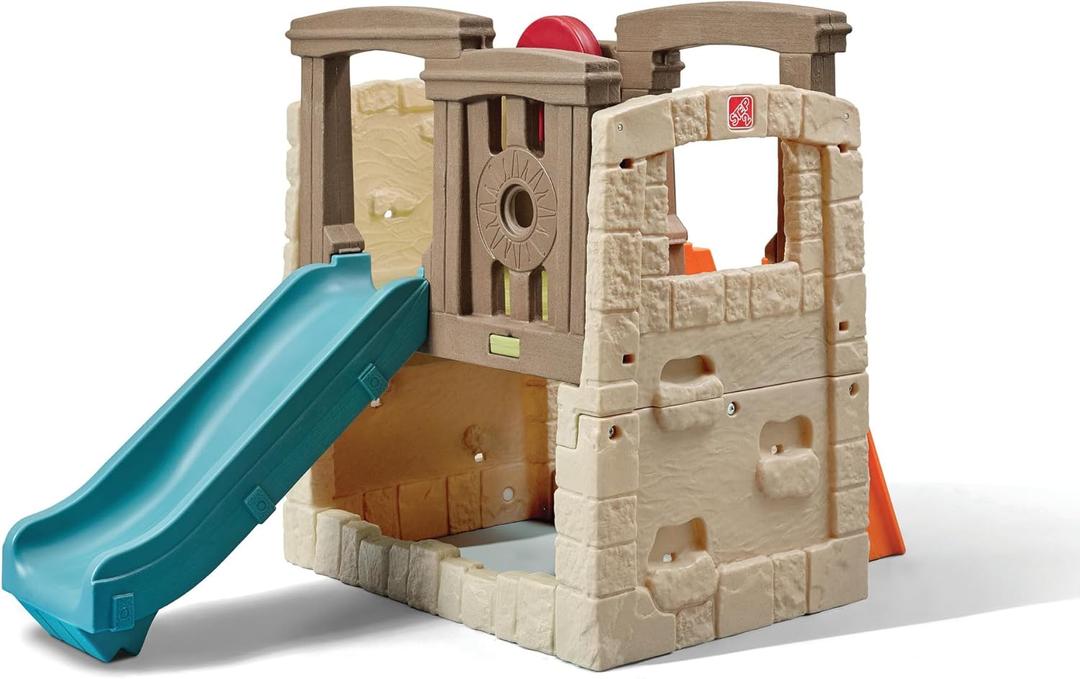 Step2 Woodland Climber II Kids Playset, Ages 2 6 Years Old, Toddler Slide and Climbing Wall, Outdoor Playground for Backyard, Sturdy Plastic Frame, Easy Set Up