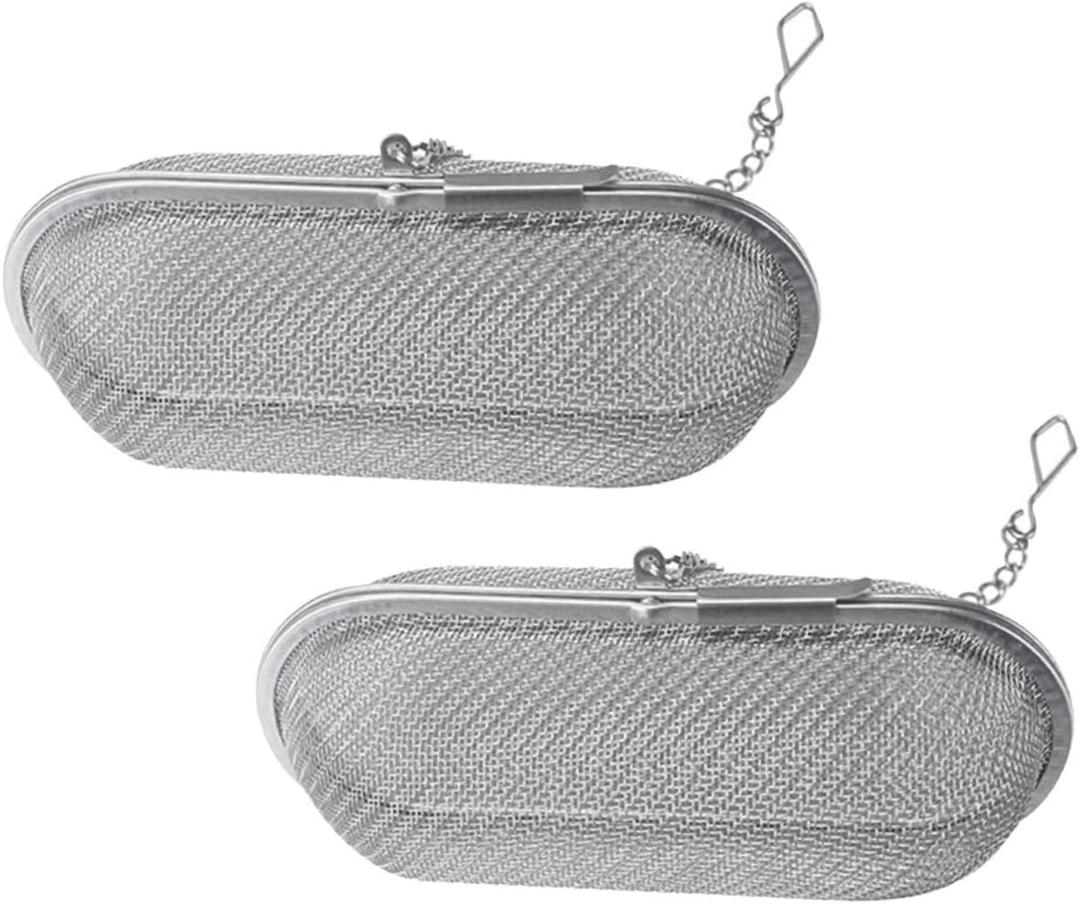 2Pcs Stainless Steel Tea Infuser Metal Strainers for Loose Tea for Home and Office Use Design for Full Flavor Extraction