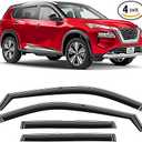 Voron Glass in-Channel Extra Durable Rain Guards for Nissan Rogue 2021-2025, Window Deflectors, Vent Window Visors, 4 Pieces - 200744