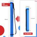 Yahenda 6 Pcs Expandable Blueprint Tubes Bulk Expand from 24" to 40" Poster Tube with Strap Storage Tubes with Cap Portable Round Carrying Case for Documents Blueprints Drawings Art(Neutral Color)