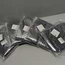5 x Headphone Covers, 100pcs Disposable Ear Covers Made of High Elastic Non-Woven Fabric, Perfect for Ear Headphones with 3.15”-4” Earpads (Black)