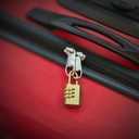 THIRARD Combination Padlock 208  Solid Brass Body, Resettable 3-Digit Code, Nickel-Plated Steel Shackle  Secure Lockers, Toolboxes & Travel Bags  Durable, Compact & Easy to Use (['21 mm'])