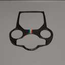 Car Gear Shift Sticker Carbon Fiber Decals Center Console Cover Trim Compatible with Alfa Romeo Giulia 952 Stelvio 949 2016 2017 2018 2019 Accessories