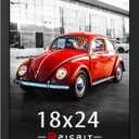 Picrit 18x24 Picture Frame, Photo Frame for Wall Mounting Display, Black