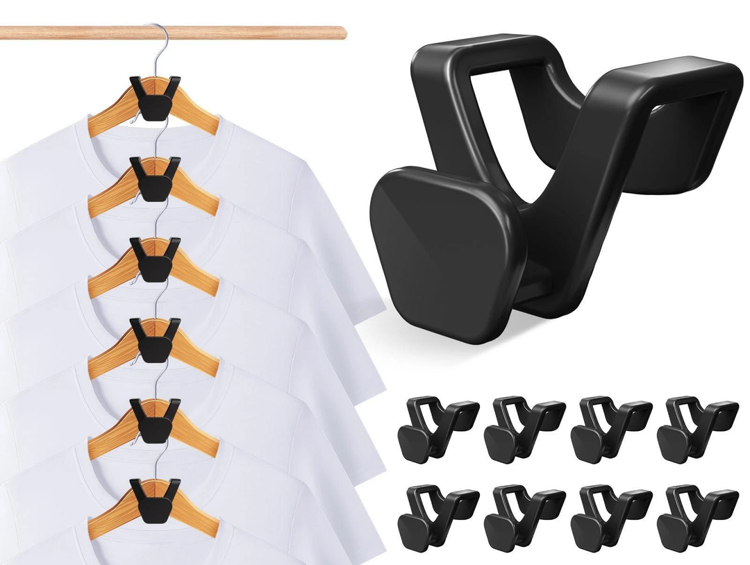 LIZMSIE 70 Pack Space Saving Hangers for Clothes, Heavy Duty Hanger Hooks Spa