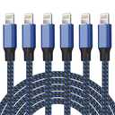 iPhone Charger [Apple MFi Certified] Lightning Cable 6PACK-3/3/6/6/6/10 FT Nylon Braided iPhone Charger Cord High Speed Cord for iPhone 14/13/12/11 Pro Max/XS MAX/XR/XS/X/8/7/Plus/6S/6/iPad