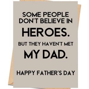 2 x Father’s Day Card for Dad, Heartfelt Fathers Day Gift from Son or Daughter, Happy Fathers Day Card
