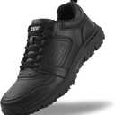 Jacata Non Slip Arch Support Work Shoes for Men/Women Food Service Comfortable Chef Walking Shoes Restaurant Kitchen Crews Health Care Sneakers, Size 7
