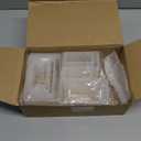 Chuangdi 20 Pcs Acrylic Display Risers, Clear Product Stand, Jewelry Display Riser Shelf Showcase Fixtures for Figure Dessert Cupcake Candy Action Showcase(Large Set)