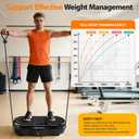 Vibration Plate for Weight Loss & Lymphatic Drainage, Professional Full Body Vibration Machine with Wider Platform, Ultra Stable & Quiet, 120 Speeds, 330lbs Capacity, Home Fitness System