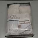 Pleated Natural Linen 95 Inch Curtains 2 Panel Set for Living Room, Rustic Farmhouse Pinch Pleat Semi Sheer Curtain Light Filtering Privacy Ceiling Track Nursery Window Drapes 40"W x 95 Inches Length