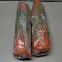 2 x Alupssuc 24 Bundles Artificial Fall Mums Flowers for Outdoors Decoration, UV Resistant Silk Violet and Faux Eucalyptus Autumn Fake Plants for Outside Indoor Yard Home Patio Porch Decor