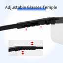 Safety GlassesClear Anti-Fog Goggles Over-Spec Glasses Protective Eye Wear Industrial Approved Wide-Vision4 PACK
