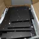 Yaheetech 2 Tier Mobile Computer Desk with Printer Shelf & Keyboard Tray Rolling Computer Table for Small Spaces, Compact Study Workstation with Wheels, Space Saving, Black