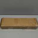 SIMEWIN Heavy Duty Curtain Rods for Windows 28 to 48 Inches, Black Adjustable Curtain Rods with Classic Finials, Black with Gold Finishing for Bedroom, Living Room, Patio, Kitchen