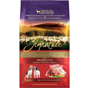 Zignature Lamb Limited Ingredient Formula Small Bites Dry Dog Food 4lb (4 Pound (Pack of 1)), Best By 09/24/2025