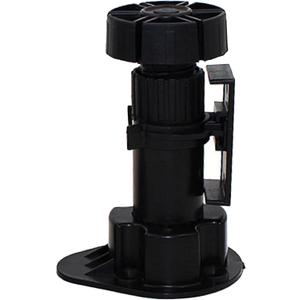 Black Furniture or Cabinet Leveler Legs - Support 330 Lb. per Leg - Adjusts from 3 7/8" to 5 3/8" - 12 Pack