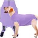 Recovery Suit for Dogs,Dog Cone Alternative Zipper Surgery Suit Female Spay,Soft Dog Surgery Suit for Anti Licking,Breathable Surgical Suit for Dogs Female Spay XL