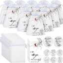 Fumete 72 Pieces Memorial Angel Sign Coins Set Pocket Token Guardian Pocket Angel Coins Red Cardinal Poem Cards Prayer Cards White Organza Bags Gift Charms Presents for Family