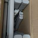 Shower Chair for Inside Shower, 400 lbs Shower Stool with Anti-Slip Foot Covers, HDPE Shower Seat for Bathroom, Bench Bath Chair for Adults, Elderly and Disabled, Light Gray