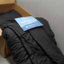 CozyLux Queen Comforter Set Black, 7 Pieces Pintuck Bed in A Bag, Premium Black Comforter Queen Size, Pinch Pleat Bedding Sets with Comforter, Sheets, Pillowcases & Shams