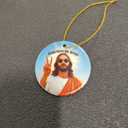 Funny Jesus Says 67 Ornament – Six Seven Meme Christmas Ornament, Ornament for Kids and Teens, Trendy Meme Gift