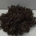 karlery Men Women Afro 70s 80s Short Curly Dark Brown Rocker Party Wig California Halloween Costume Cosplay Wig