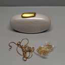 Ryxuzer Luxury Acrylic Clutch Purse for Women,Pearlescent Cream Evening Bag with Magnetic Closure, Elegant Formal Clutch for Weddings, Parties & Special Occasions Broken The lock is not working