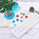 WANDIC Silicone Mould, 1 Pc Beads Mold Round Ball Resin Casting Mold for DIY Epoxy Pendant Necklace Bracelet Jewelry Making Handmade Craft