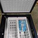 EUHOMY 3.5 Cu.Ft Chest Freezer with Removable Basket, Small Deep Freezer Adjustable 7 Thermostat, Quiet Mini Freezer Free-Standing Top Door, Energy Saving for Apartment/Garage/Basement/Dorm/Home,Black