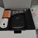 Greadio Boombox CD Player Cassette Player Combo, Boom Box Portable CD Players for Home with Bluetooth, Support AM FM Radio/Remote Control/AUX/USB/Earphone, AC/Battery Operated, LCD Display (Black)